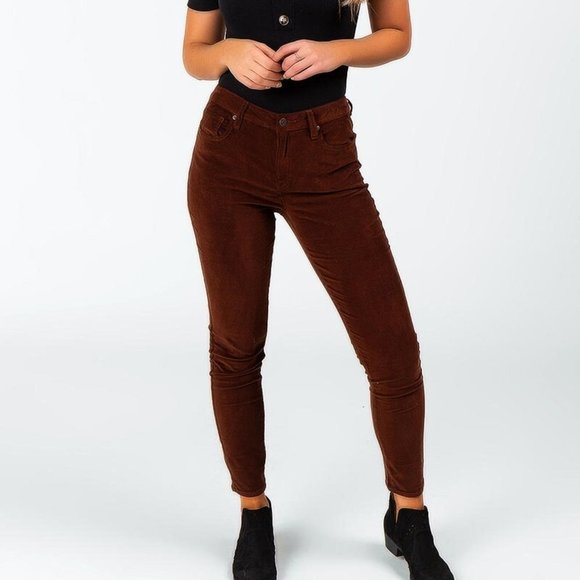 Harper Heritage Denim - Francesca's Harper Heritage Midrise Patty Skinny Corduroy Pants Size 26